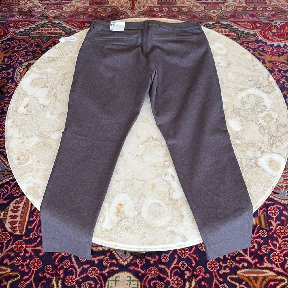 NWT Old Navy Pixie Skinny Ankle Pants Heather Grey - Picture 4 of 8